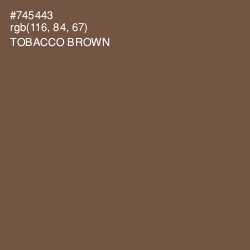 #745443 - Tobacco Brown Color Image